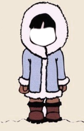 Eskimo Cartoon - FACEinHOLE